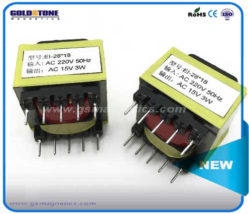 EI28*18 Small Pin Type Power Electronic Transformer 220V High Quality 15V Intelligent Control Line